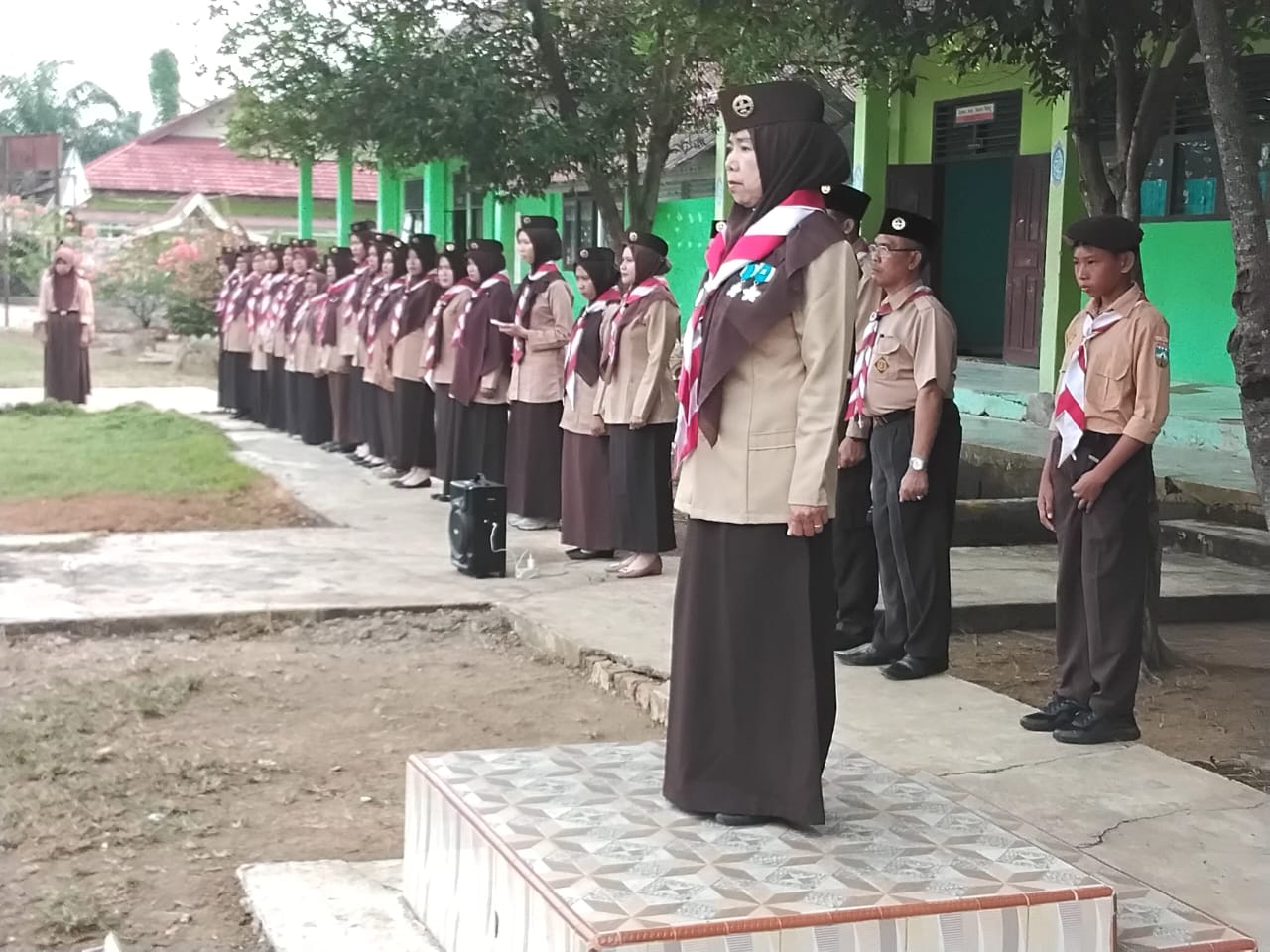 MTsN 5 Batang Hari Gelar Upacara Pembukaan Latihan Pramuka
