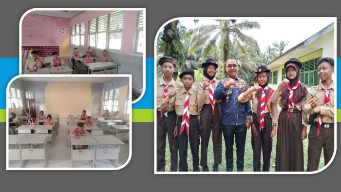 SEMARAKKAN KEGIATAN HUT PRAMUKA, MTs N 5 BATANG HARI IKUTI BERBAGAI LOMBA