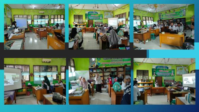 MTs N 5 Batang Hari Laksanakan Workshop Perpustakaan Hibrida