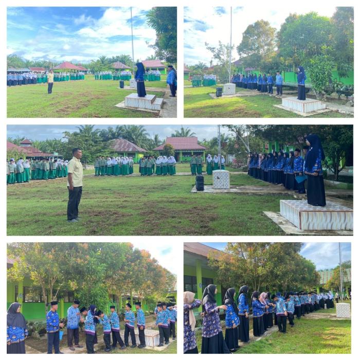 KEMBALINYA AKTIVITAS BELAJAR DI MTsN 5 BATANG HARI PASCA LIBUR IDUL FITRI DI SAMBUT SUASANA CERIA