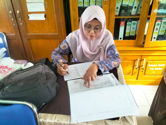 Wali Kelas IX Cek Kelengkapan Data Siswa untuk Administrasi PDUM Wali Kelas IX Cek Kelengkapan Data Siswa untuk Administrasi PDUM