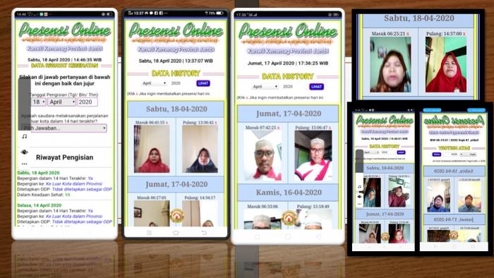 MAKSIMALKAN WFH, GURU DAN PEGAWAI MTsN 5 BATANGHARI LAKSANAKAN PRESENSI ONLINE
