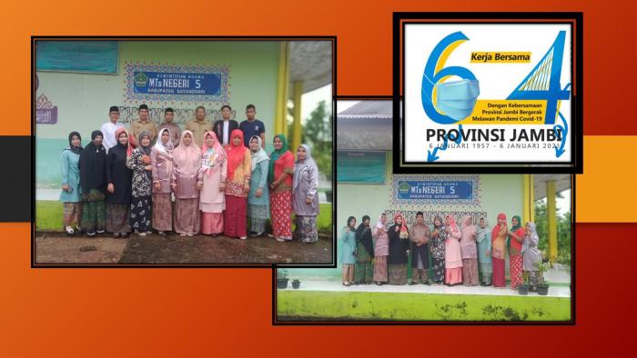 HUT PROVINSI JAMBI, GURU DAN PEGAWAI MTs N 5 BATANGHARI GUNAKAN PAKAIAN MELAYU JAMBI HUT PROVINSI JAMBI, GURU DAN PEGAWAI MTs N 5 BATANGHARI GUNAKAN PAKAIAN MELAYU JAMBI