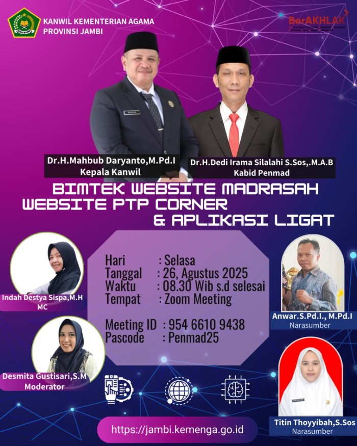 MTsN 5 Batang Hari Ikuti Bimtek Website dan Aplikasi Madrasah