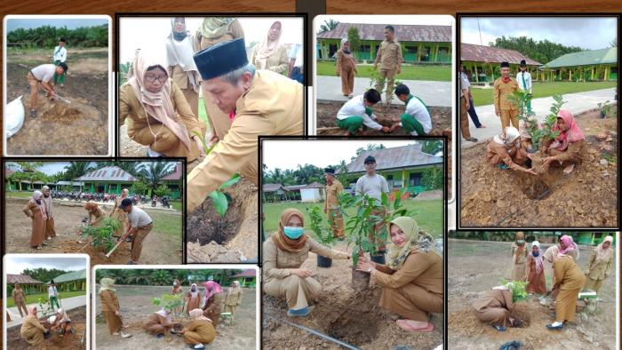 MTs N 5 BATANGHARI ADAKAN PENGHIJAUAN LINGKUNGAN MADRASAH MTs N 5 BATANGHARI ADAKAN PENGHIJAUAN LINGKUNGAN MADRASAH