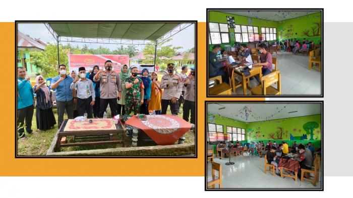 MTsN 5 BATANG HARI GELAR VAKSIN SERENTAK SE INDONESIA BERSAMA POLRES BATANG HARI