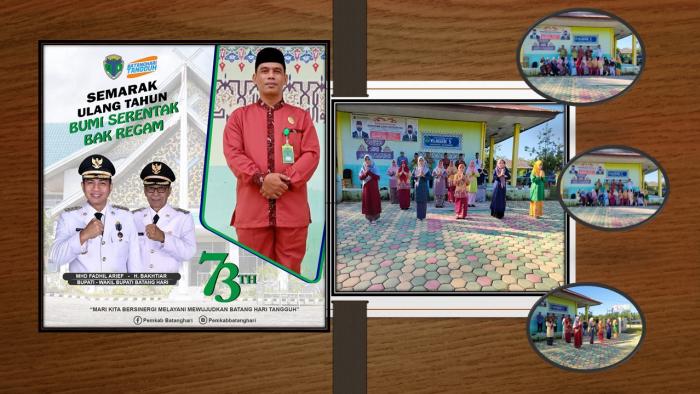 HUT BATANG HARI KE 73, MTsN 5 BATANG HARI IKUT BERSINERGI MELAYANI MEWUJUDKAN BATANG HARI TANGGUH