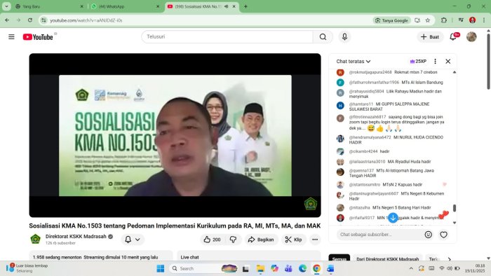 Waka Kurikulum MTsN 5 Batang Hari Ikuti Sosialisasi KMA No. 1503 Tentang Pedoman Kurikulum RA, MI, MTs, MA, dan MK Waka Kurikulum MTsN 5 Batang Hari Ikuti Sosialisasi KMA No. 1503 Tentang Pedoman Kurikulum RA, MI, MTs, MA, dan MK