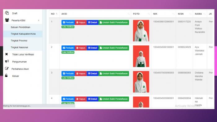 LULUS VERIFIKASI, KEENAM PESERTA KSM MAKIN GENCAR BELAJAR LULUS VERIFIKASI, KEENAM PESERTA KSM MAKIN GENCAR BELAJAR
