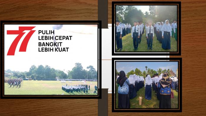 MTsN 5 BATANG HARI IKUTI UPACARA HUT RI KE-77 