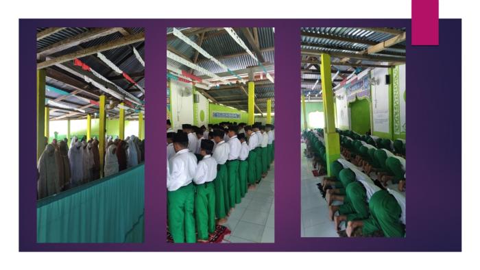 PEMBIASAAN SOLAT DZUHUR BERJAMAAH WUJUDKAN DISIPLIN SISWA