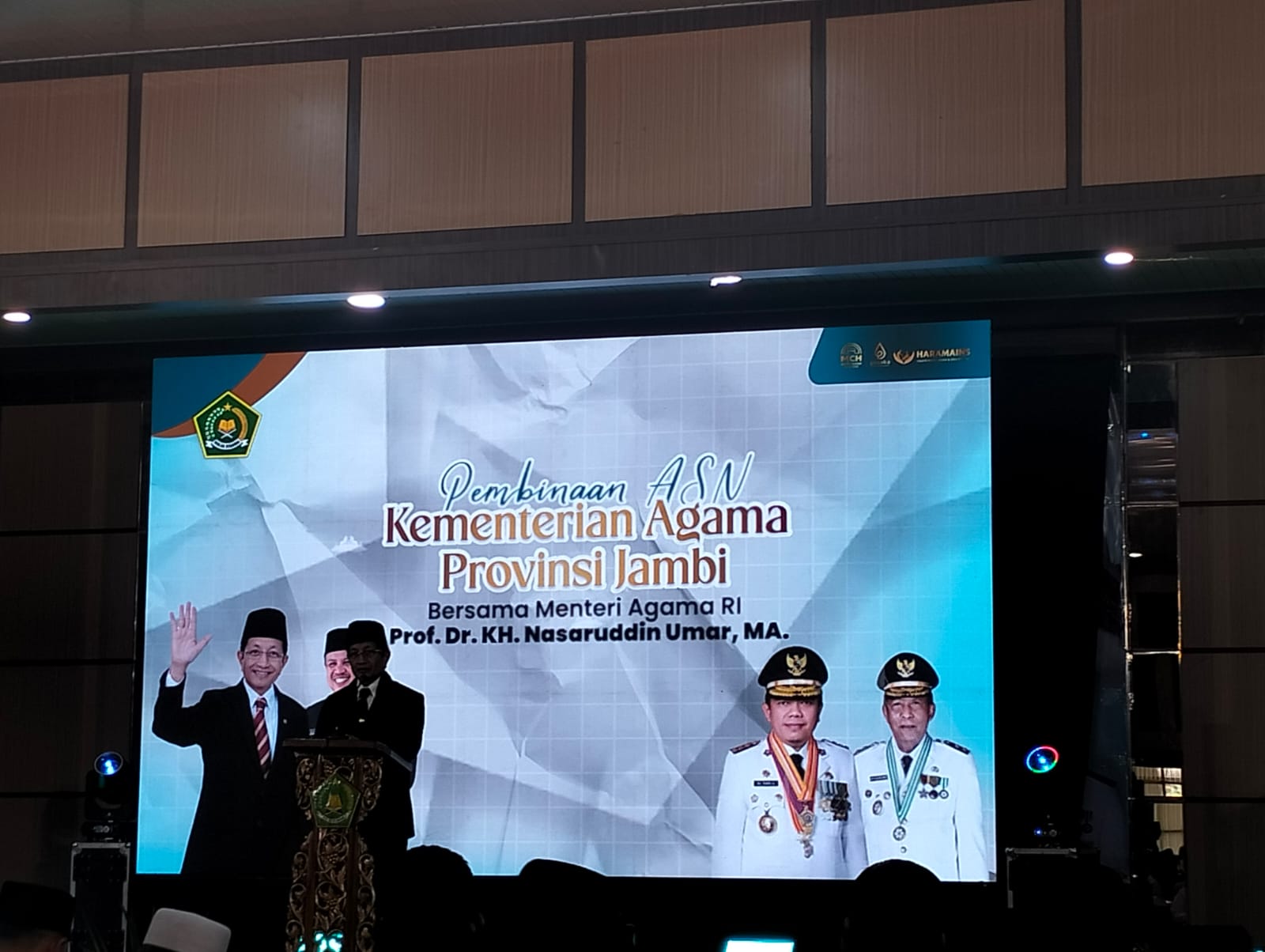Kepala MTsN 5 Batang Hari Ikuti Pembinaan ASN Kementerian Agama Provinsi Jambi Bersama Menteri Agama RI