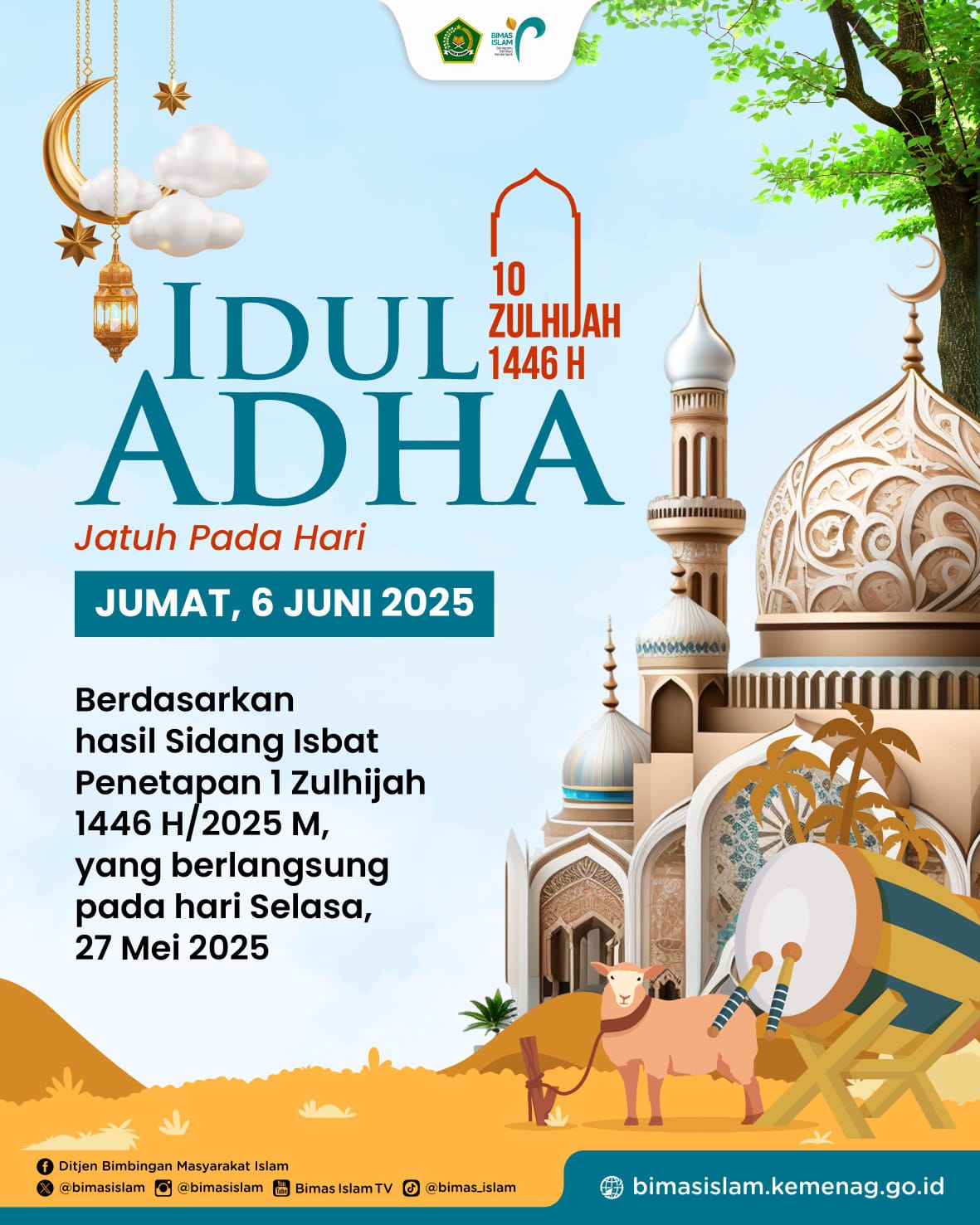 Penetapan Idul Adha : Sambut dan Sempurnakan dengan Ibadah Sunnah Penetapan Idul Adha : Sambut dan Sempurnakan dengan Ibadah Sunnah
