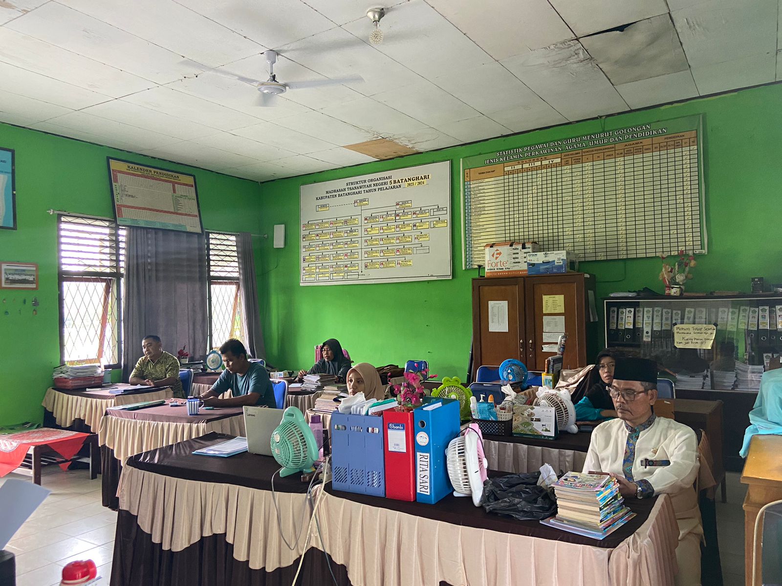 RAKOR DAN PEMBINAAN STAF TU MTsN 5 BATANG HARI