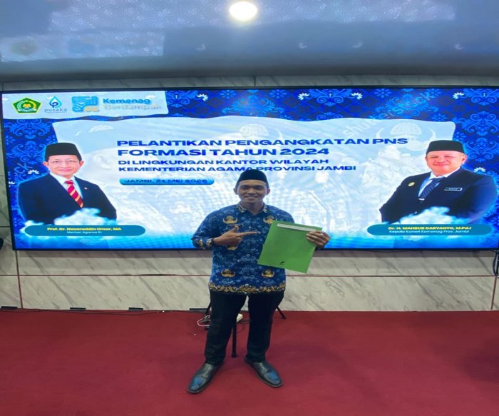 Guru CPNS PJOK MTsN 5 Batang Hari, Adi Gunawan, S.Pd., Gr., Ikuti Pelantikan Pengangkatan PNS Formasi Tahun 2024 Guru CPNS PJOK MTsN 5 Batang Hari, Adi Gunawan, S.Pd., Gr., Ikuti Pelantikan Pengangkatan PNS Formasi Tahun 2024