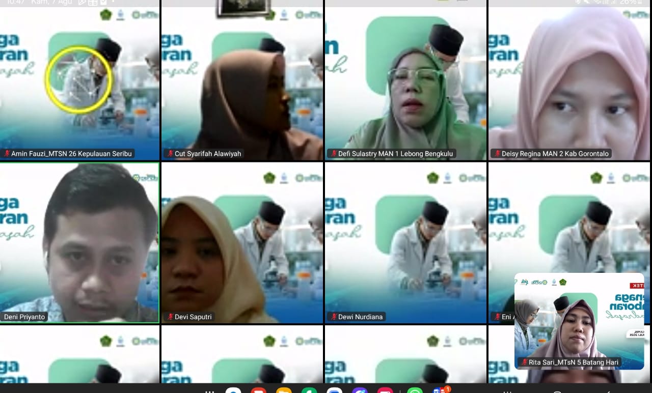 Guru MTsN 5 Batang Hari Kembali Ikuti Zoom Bimtek Tenaga Laboran : Pengelolaan Limbah Guru MTsN 5 Batang Hari Kembali Ikuti Zoom Bimtek Tenaga Laboran : Pengelolaan Limbah