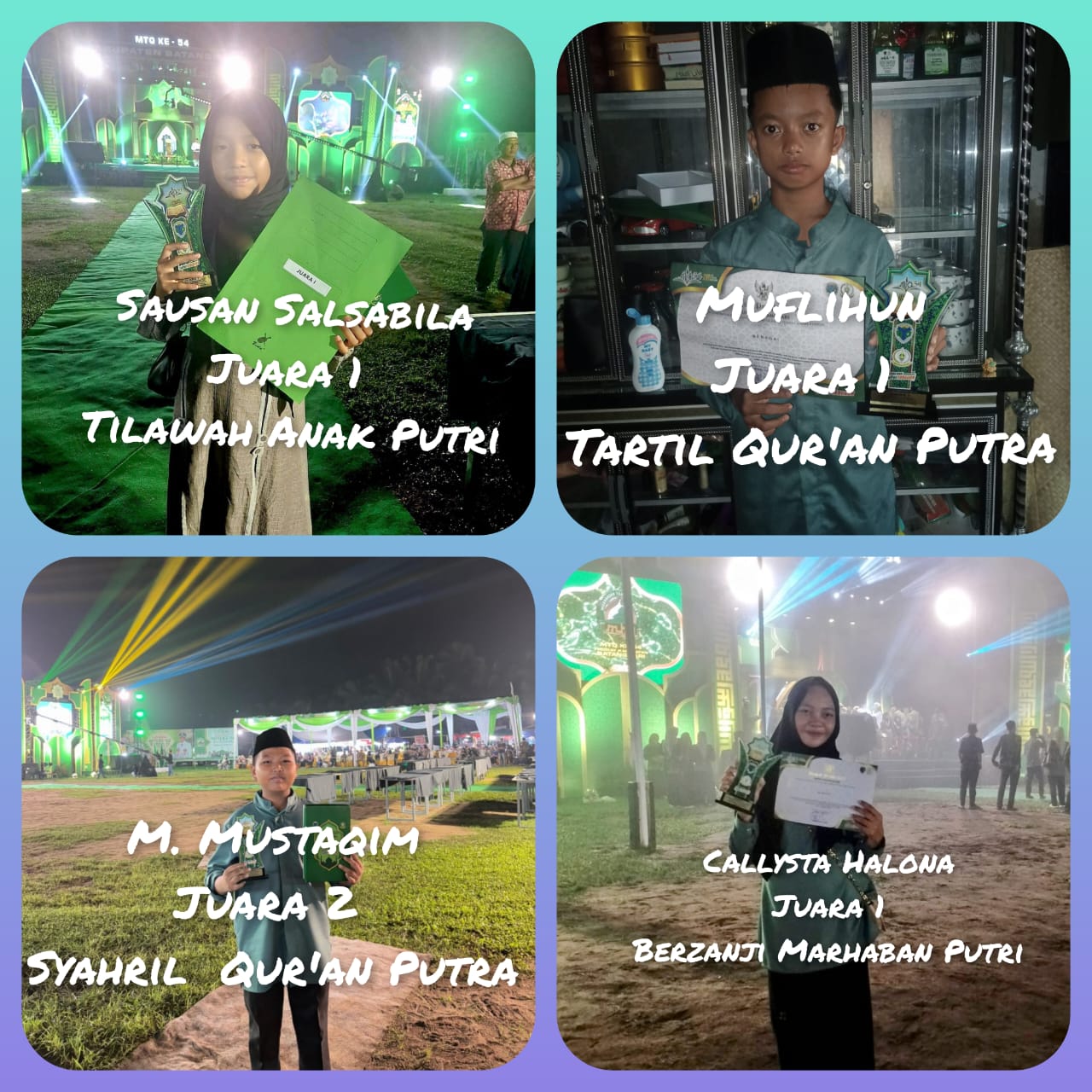 SISWA MTSN 5 BATANG HARI RAIH JUARA MTQ TINGKAT KABUPATEN BATANG HARI