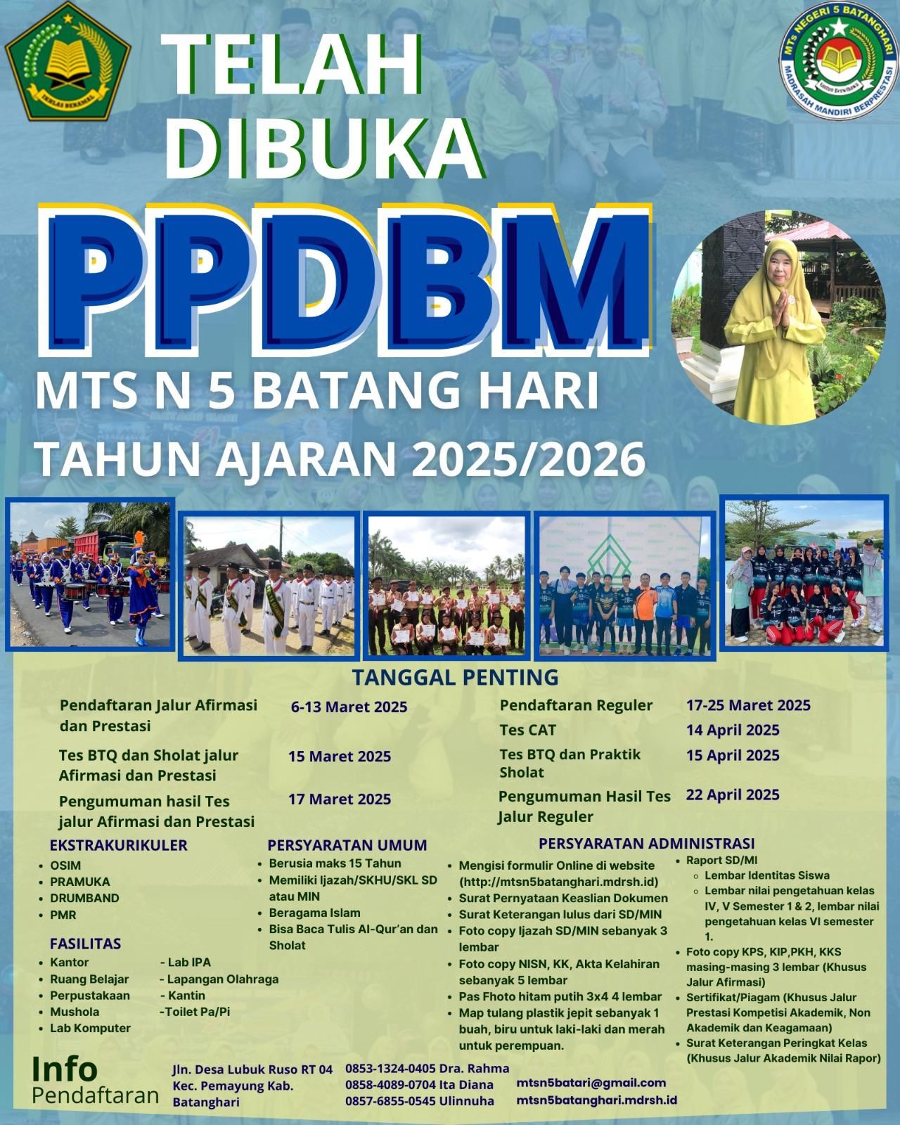 Resmi Dibuka, MTsN 5 Batang Hari Undang Pendaftaran PPDB Resmi Dibuka, MTsN 5 Batang Hari Undang Pendaftaran PPDB