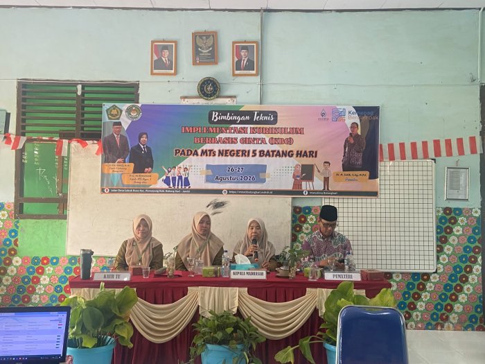 Bimtek Implementasi Kurikulum Berbasis Cinta di MTsN 5 Batang Hari Resmi Ditutup Bimtek Implementasi Kurikulum Berbasis Cinta di MTsN 5 Batang Hari Resmi Ditutup