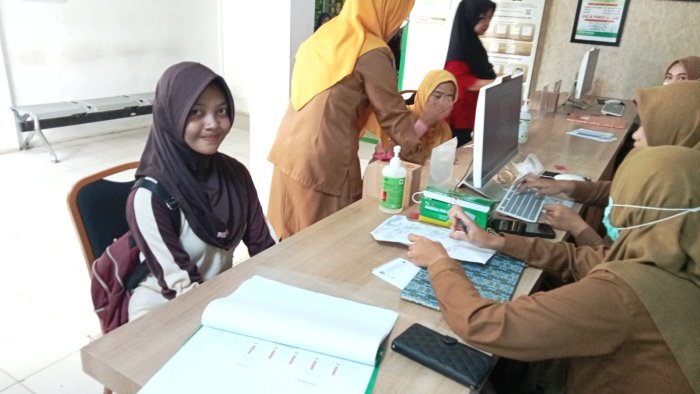 Peserta Jambore Cabang MTsN 5 Batang Hari Jalani Cek Kesehatan di Puskesmas Pemayung