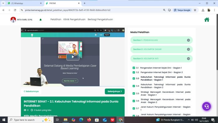 Guru dan Tenaga Kependidikan MTsN 5 Batang Hari Ikuti Pelatihan PINTAR untuk Tingkatkan Kompetensi