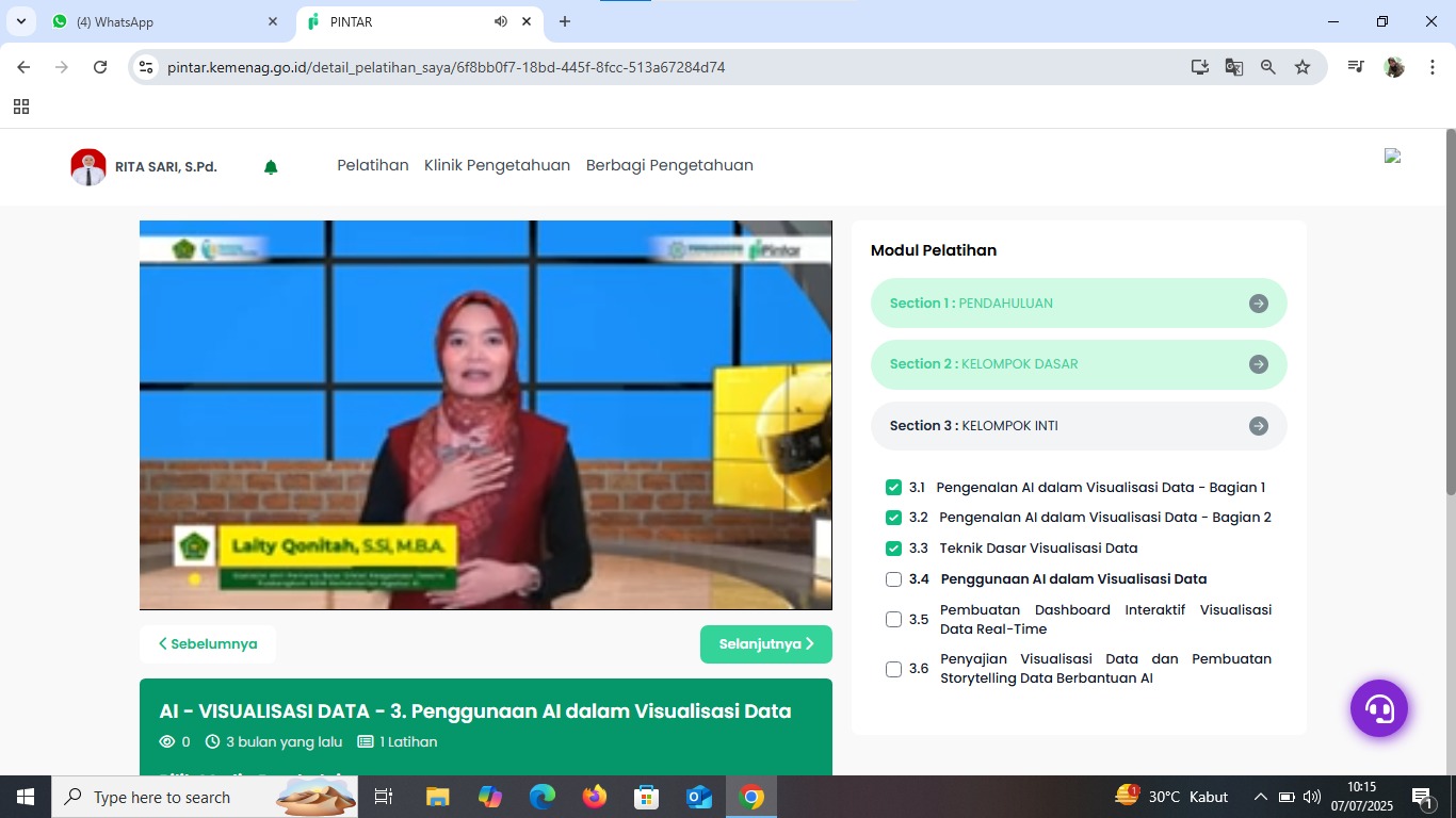 Guru MTsN 5 Batang Hari Mengisi Hari Libur Semester Dengan Mengikuti Diklat Pengembangan Kompetensi di Platform Pintar Guru MTsN 5 Batang Hari Mengisi Hari Libur Semester Dengan Mengikuti Diklat Pengembangan Kompetensi di Platform Pintar