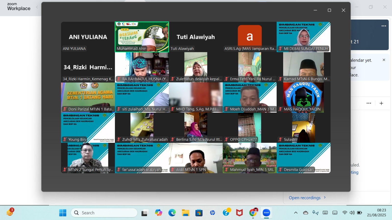 Bendahara dan Kepala MTsN 5 Batang Hari Ikuti Bimtek Pengelolaan Keuangan Madrasah Bendahara dan Kepala MTsN 5 Batang Hari Ikuti Bimtek Pengelolaan Keuangan Madrasah