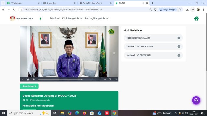 Majelis Guru dan Staf TU MTsN 5 Batang Hari Ikuti Pelatihan di Platform PINTAR