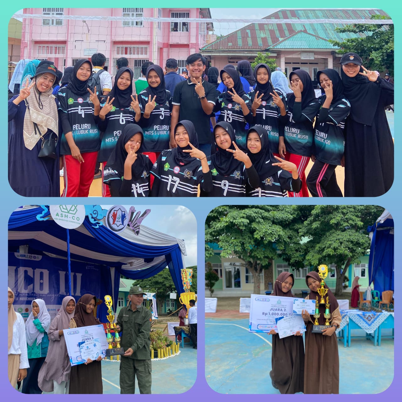 MTS NEGERI 5 BATANG HARI RAIH JUARA II LOMBA BOLA VOLI PUTRI PADA ASHCO (ASH-SHIDDIQI COMPETION)