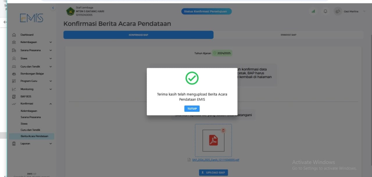 ALHAMDULILLAH, BAP EMIS MTsN 5 BATANG HARI TELAH RAMPUNG ALHAMDULILLAH, BAP EMIS MTsN 5 BATANG HARI TELAH RAMPUNG