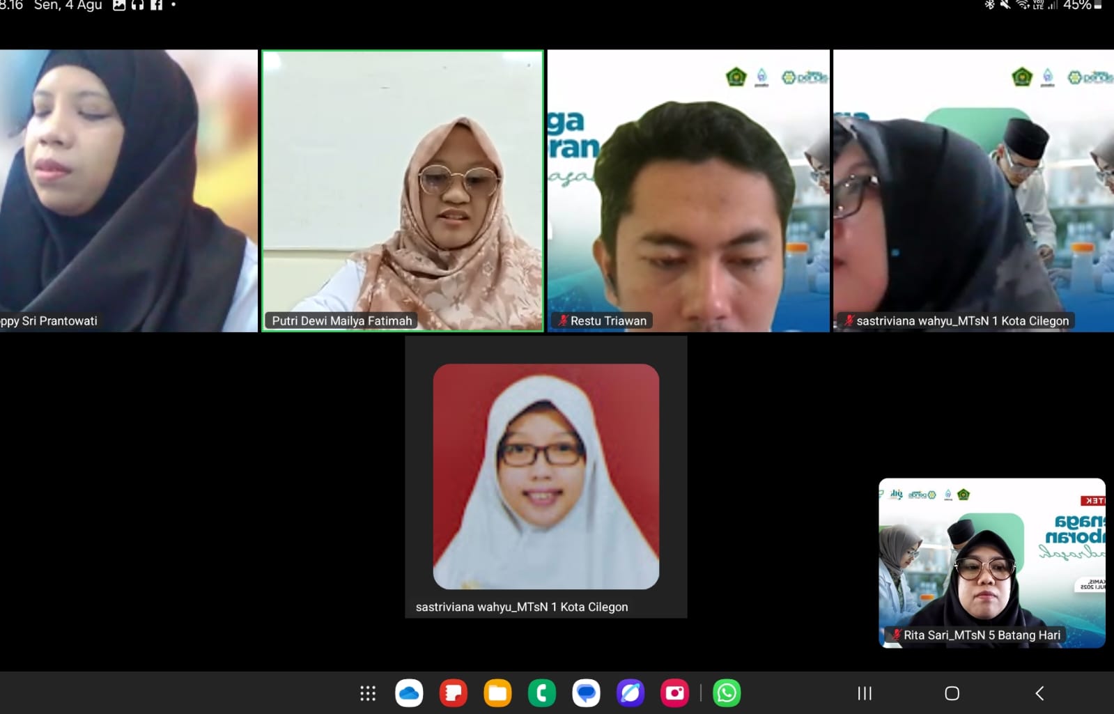 Pelatihan Virtual Laboran, Guru MTsN 5 Batang Hari Ikuti Diskusi kelompok Pelatihan Virtual Laboran, Guru MTsN 5 Batang Hari Ikuti Diskusi kelompok