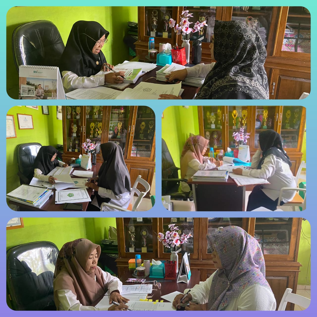 KEPALA MTSN 5 BATANG HARI LAKUKAN SUPERVISI PERANGKAT PEMBELAJARAN