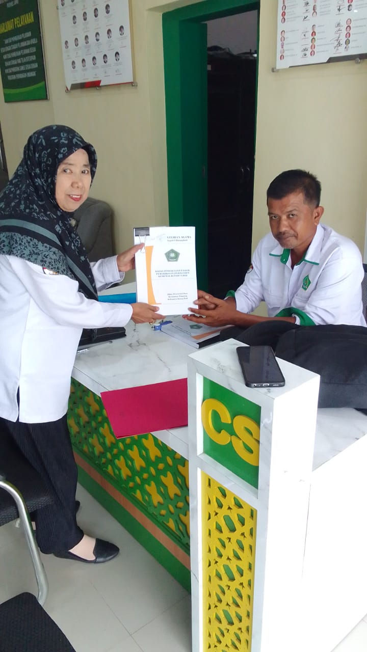 Kepala MTsN 5 Batang Hari Hadiri Pemeriksaan Penyelesaian TLHP di Kanwil Kemenag Provinsi jambi