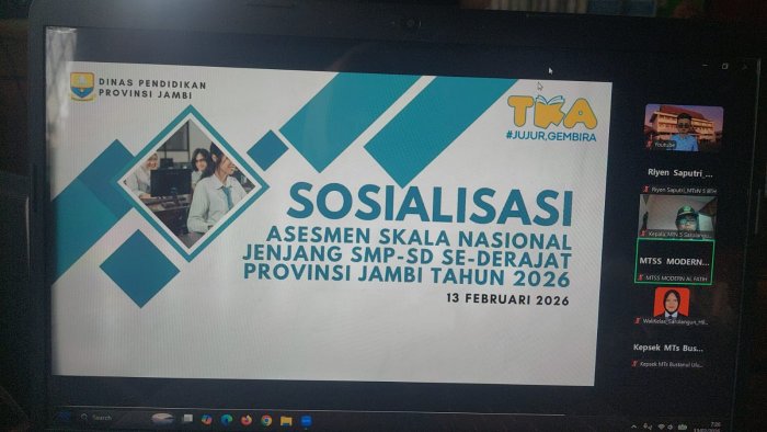 Teknisi, Proktor, dan Panitia TKA MTsN 5 Batang Hari Ikuti Sosialisasi Pelaksanaan Asesmen Skala Nasional 2026 Teknisi, Proktor, dan Panitia TKA MTsN 5 Batang Hari Ikuti Sosialisasi Pelaksanaan Asesmen Skala Nasional 2026