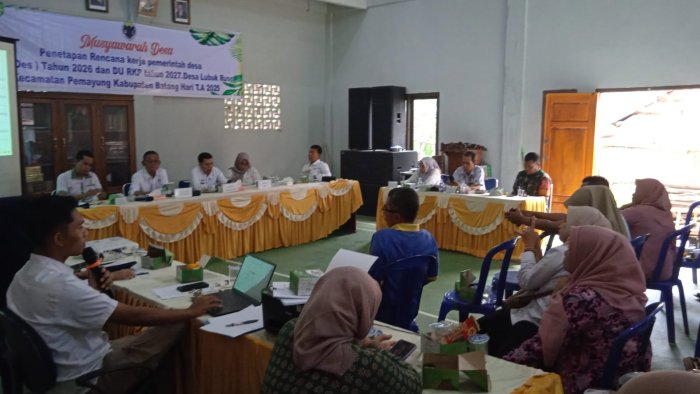 MTsN 5 Batang Hari Hadiri Musyawarah Desa Penetapan RKPDes Tahun 2026 dan DU RKP Tahun 2027 di Desa Lubuk Ruso