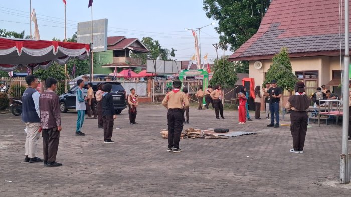 Siswa MTsN 5 Batang Hari Ikuti Gladi Api Unggun pada Jambore Cabang Batang Hari Siswa MTsN 5 Batang Hari Ikuti Gladi Api Unggun pada Jambore Cabang Batang Hari