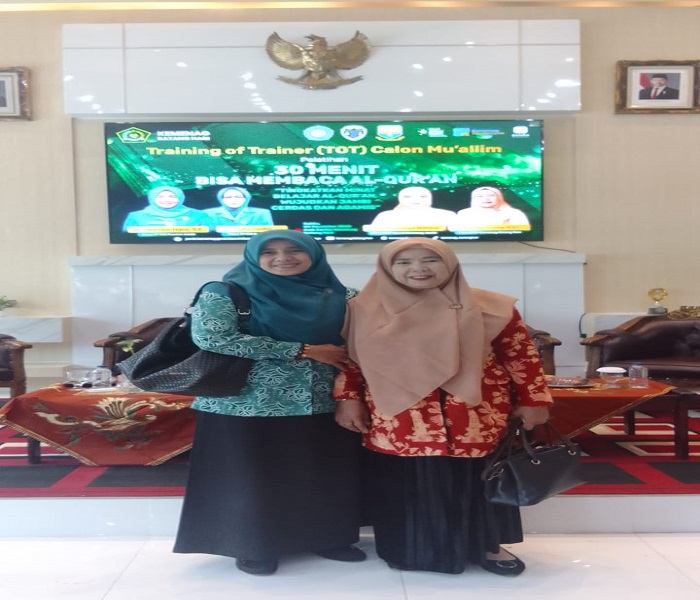 Kepala MTsN 5 Batang Hari Ikuti Kegiatan Training of Trainer (TOT) Calon Muallim