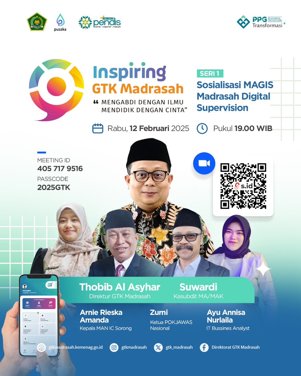 MTSN 5 BATANG HARI IKUTI SOSIALISASI MAGIS (MADRASAH DIGITAL SUPERVISION) VIA DARING 