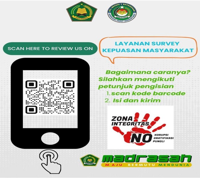 Tingkatkan Mutu Pelayanan, MTsN 5 Batang Hari Bagikan Kuesioner Survei Kepuasan Masyarakat