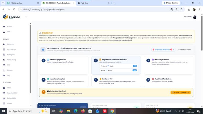 Beberapa Guru MTsN 5 Batang Hari Upgrade Data SIMPEG5 untuk Persiapan Pendaftaran UKKJ Jabatan Fungsional Guru Beberapa Guru MTsN 5 Batang Hari Upgrade Data SIMPEG5 untuk Persiapan Pendaftaran UKKJ Jabatan Fungsional Guru