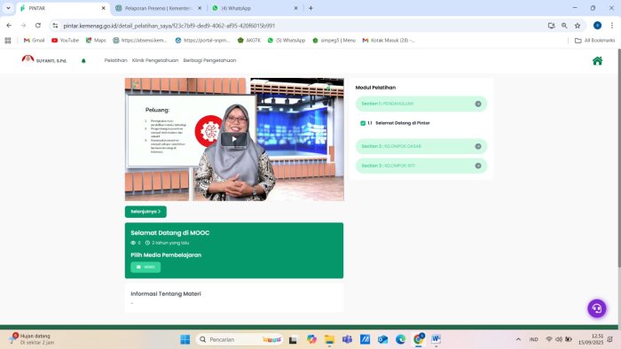 Guru dan Staf TU MTsN 5 Batang Hari Ikuti Pelatihan Mahir Artificial Intelligence dan Visualisasi Data