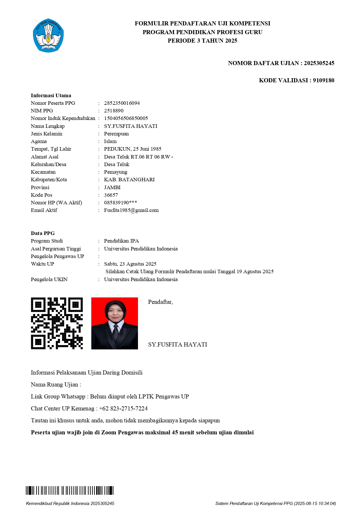 Guru Mapel Umum MTsN 5 Batang Hari Ikuti Pendaftaran UKPPG Periode 3 Tahun 2025 Guru Mapel Umum MTsN 5 Batang Hari Ikuti Pendaftaran UKPPG Periode 3 Tahun 2025