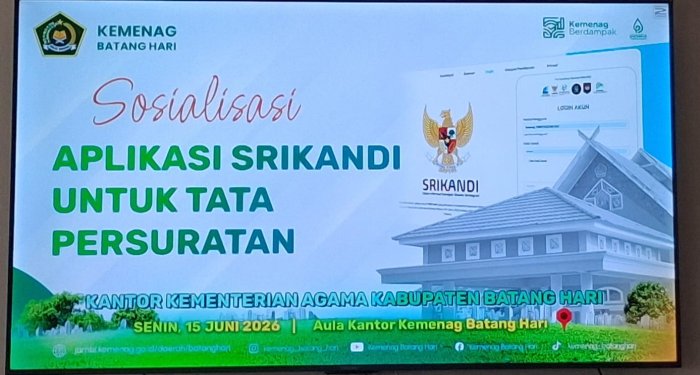 Kaur TU dan Staf MTsN 5 Batang Hari Ikuti Sosialisasi Implementasi Aplikasi SRIKANDI Kaur TU dan Staf MTsN 5 Batang Hari Ikuti Sosialisasi Implementasi Aplikasi SRIKANDI