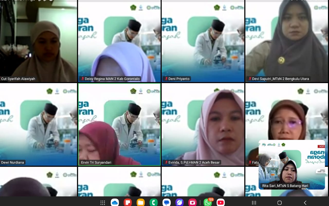 Guru IPA MTsN 5 Batang Hari Ikuti Bimtek Tenaga Laboran Sesi 4 melalui Zoom Meeting Guru IPA MTsN 5 Batang Hari Ikuti Bimtek Tenaga Laboran Sesi 4 melalui Zoom Meeting
