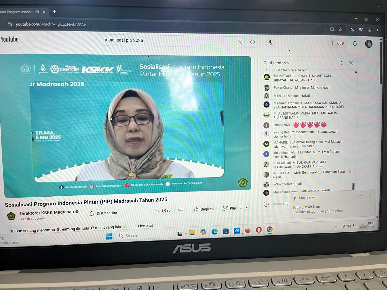 Wakasis Aktif Berpartisipasi dalam Sosialisasi PIP 2025