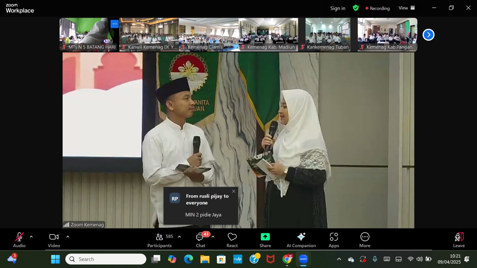 VIA ZOOM, MTsN 5 BATANGHARI IKUTI KEGIATAN HALAL BIHALAL VIA ZOOM, MTsN 5 BATANGHARI IKUTI KEGIATAN HALAL BIHALAL